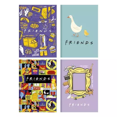 Caderno Costurado Colegial Friends Animativa
