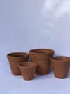Vaso de cerâmica artesanal para plantas - Modelo comum