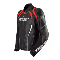 Jaqueta TEXX Sniper V2 Masculino Couro Preto Vermelho - M - comprar online