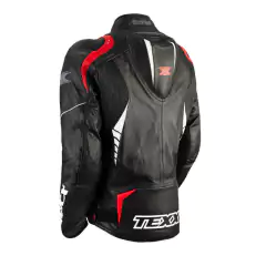 Jaqueta TEXX Sniper V2 Masculino Couro Preto Vermelho - G na internet