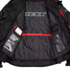 Jaqueta TEXX Sniper V2 Masculino Couro Preto Vermelho - G - loja online