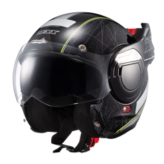 Capacete Unissex Texx Stratos 180 Scratched Preto+Verde - 60 - loja online