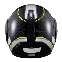 Capacete Unissex Texx Stratos 180 Scratched Preto+Verde - 60