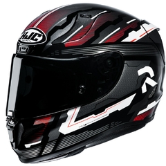 Capacete HJC Unissex Rpha 11 Stobon Preto Vermelho+Branco - 56