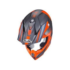 Capacete Hjc Off I50 Flux Preto Laranja Cinza E Azul 64 [] na internet