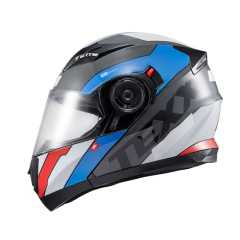 Capacete Texx Escamot Gladiator V3 Reisen Azul Verm Branc 56 [] na internet