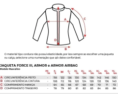 Jaqueta Texx Armor Masculina Preto Cinza Laranja - 6XL-7G - Moto Acessórios Idealpravc