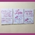Kit com 3 Plaquinhas Decorativas - Nuvem para Menina em MDF na internet
