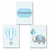 Kit com 3 Plaquinhas Decorativas em MDF - Elefante - comprar online