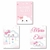 Kit com 3 Quadrinhos Infantis - Nuvem para Menina em MDF - Lilás Mimos e Personalizados: Quadrinhos Decorativos para Quarto de Bebê