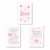 Kit com 3 Plaquinhas Decorativas - Tema Coração - Lilás Mimos e Personalizados: Quadrinhos Decorativos para Quarto de Bebê