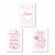 Kit com 3 Quadrinhos Decorativos - Tema Coração para Menina na internet