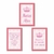 Kit com 3 Plaquinhas Decorativas em MDF - Tema Coroa - comprar online