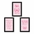 Kit com 3 Plaquinhas Decorativas em MDF - Coroa - comprar online