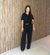 Conjunto Feminino Calça e Cropped Com Amarração Laço