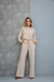 Conjunto Feminino Moletinho Calça Pantalona Wide Leg Blusa Com Capuz Outono Inverno