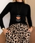 Calça Pantalona Animal Print Onça em Viscolycra Premium