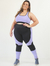 Imagem do Calça Legging Plus Size Evolution com Bolso - Preto e Lilás