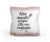 ALMOFADA BRANCA PERSONALIZADA - AMANHECER COM DEUS - FORÇA - Blum Personalizados