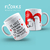 CANECA PORCELANA BRANCA - PERSONALIZADAS FLORK PARA O DIA DOS NAMORADOS