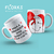CANECA PORCELANA BRANCA - PERSONALIZADAS FLORK PARA O DIA DOS NAMORADOS - Blum Personalizados
