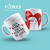 CANECA PORCELANA BRANCA - PERSONALIZADAS FLORK PARA O DIA DOS NAMORADOS