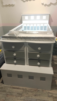 Cama cuna modelo Poly cuadros - comprar en línea