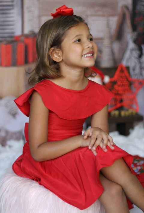 Vestido Amora Vermelho com Laço