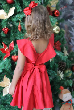 Vestido Amora Vermelho com Laço - comprar online