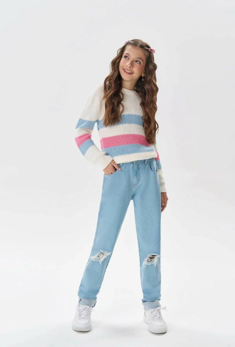 Calça Vic&Vicky Mom em Jeans - comprar online