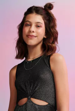 Vestido I am Authoria Metálico Festa na internet