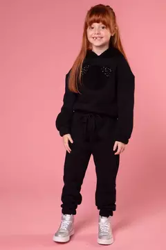 Conjunto Kukiê Urso Preto com Pelinhos
