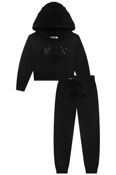 Conjunto Kukiê Urso Preto com Pelinhos na internet