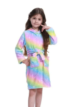 Roupão Unicórnio Roxo Colorido - comprar online