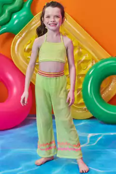 Calça Kukiê Tela Fashion Verde