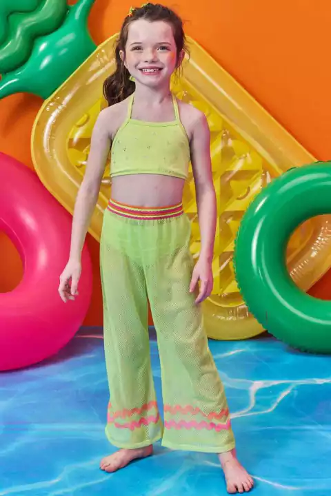 Calça Kukiê Tela Fashion Verde