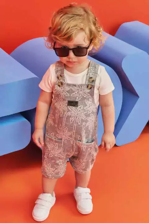 Conjunto John Fox Body e Jardineira Palmeiras