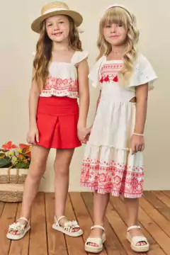 Vestido Infanti em Malha Laise Branco na internet