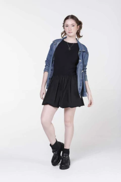 Vestido Vallen Balonê Preto na internet