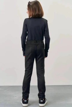 Calça Vic&Vicky Skinny em Suede Twill Preto na internet