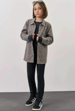 Calça Vic&Vicky Skinny em Suede Twill Preto - comprar online