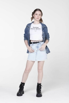 Camiseta Vallen em Cotton Branco - Amora