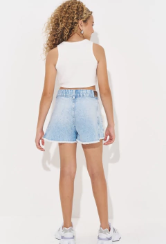 Shorts Vic&Vicky Cintura Alta em Jeans Arkansas na internet