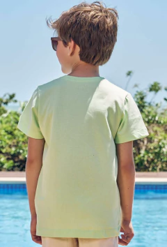 Camiseta Lucboo em Meia Malha Verde - Amora