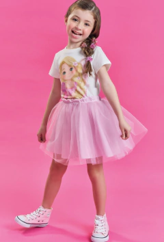 Saia Kukiê em Tule Rosa - comprar online