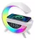 Luminária G Speaker Rgb Bluetooth Carregador Indução Relógio