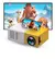 Projetor Led Portatil 1080p Cinema Filme Futebol Hdmi Tv Pc Cor BRANCO E AMARELO