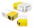 Projetor Led Portatil 1080p Cinema Filme Futebol Hdmi Tv Pc Cor BRANCO E AMARELO