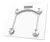 Balança Digital Corporal 180kg quadrada Onistek On-bl710 cor vidro temperado
