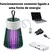 Armadilha mata mosquito repelente led uv eletrônico pernilongo insetos